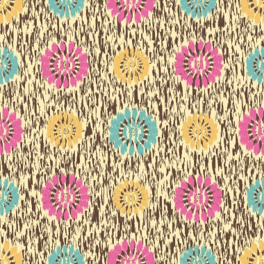 Çiçek süsüsüyle kusursuz soyut desen