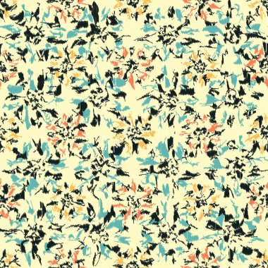 Çiçek süsüsüyle kusursuz soyut desen