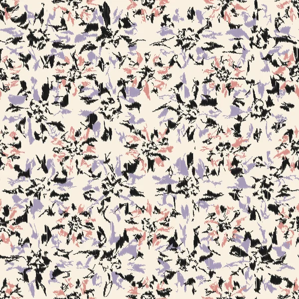 Modèle Abstrait Sans Couture Avec Ornement Floral — Image vectorielle