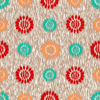 Çiçek süsüsüyle kusursuz soyut desen