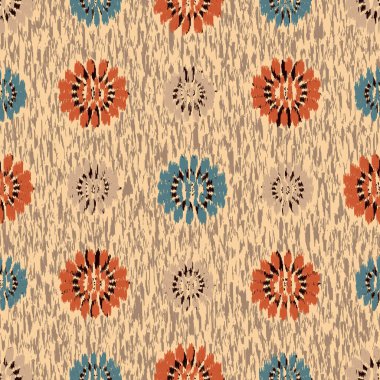 Çiçek süsüsüyle kusursuz soyut desen