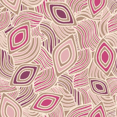 Geometrik şekilleri ve karmaşık çizgileri olan kusursuz soyut desen