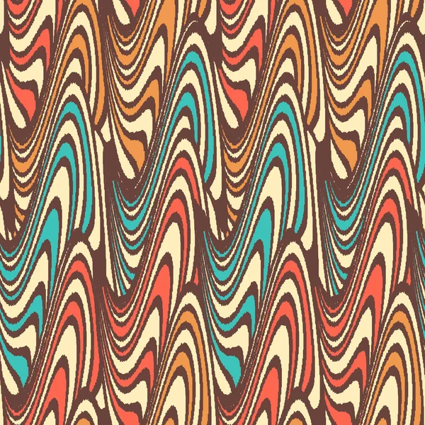 Patrón Geométrico Abstracto Sin Costuras Rayas Onduladas — Archivo Imágenes Vectoriales