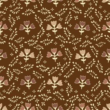 Çiçek süsüsüyle kusursuz soyut desen