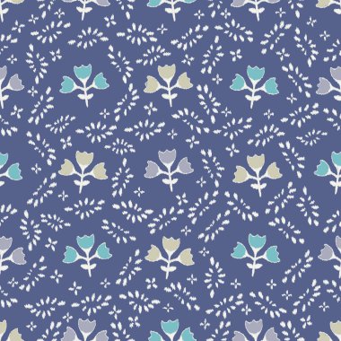 Çiçek süsüsüyle kusursuz soyut desen