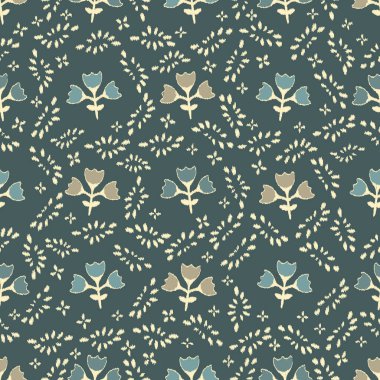 Çiçek süsüsüyle kusursuz soyut desen