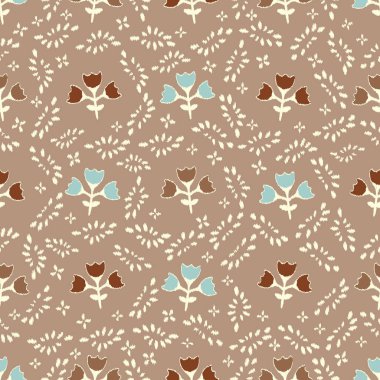 Çiçek süsüsüyle kusursuz soyut desen