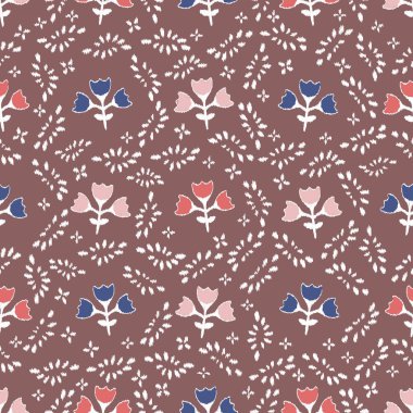 Çiçek süsüsüyle kusursuz soyut desen