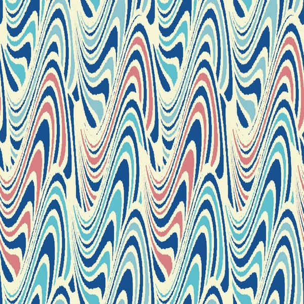 Patrón Geométrico Abstracto Sin Costuras Rayas Onduladas — Vector de stock