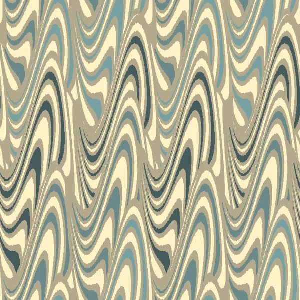 Naadloos Abstract Geometrisch Patroon Van Golvende Strepen — Stockvector