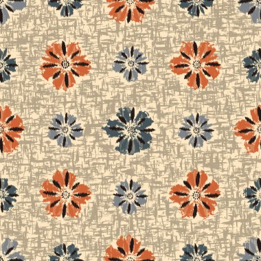 Çiçek süsüsüyle kusursuz soyut desen