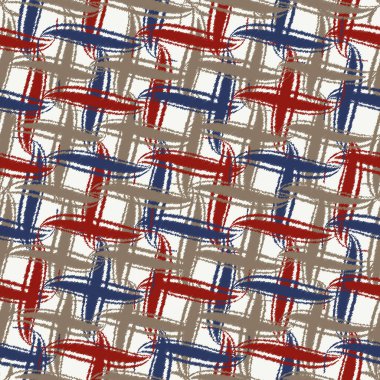 Dikey ve yatay çizgilerden kusursuz soyut desen. Tartan.