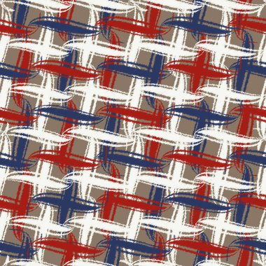 Dikey ve yatay çizgilerden kusursuz soyut desen. Tartan.