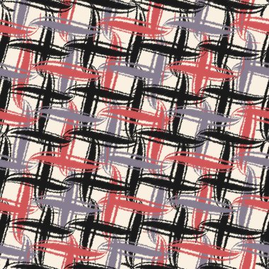 Dikey ve yatay çizgilerden kusursuz soyut desen. Tartan.