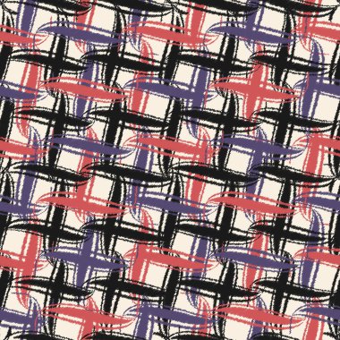 Dikey ve yatay çizgilerden kusursuz soyut desen. Tartan.