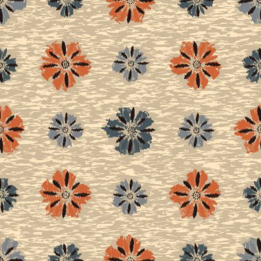 Çiçek süsüsüyle kusursuz soyut desen