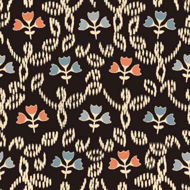 Çiçek süsüsüyle kusursuz soyut desen