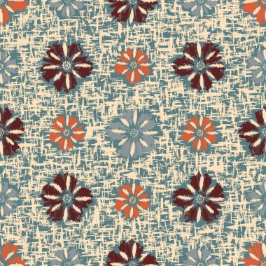 Çiçek süsüsüyle kusursuz soyut desen