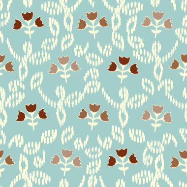 Çiçek süsüsüyle kusursuz soyut desen