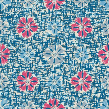 Çiçek süsüsüyle kusursuz soyut desen