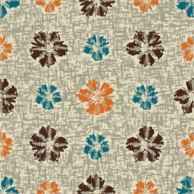 Çiçek süsüsüyle kusursuz soyut desen