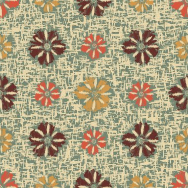 Çiçek süsüsüyle kusursuz soyut desen