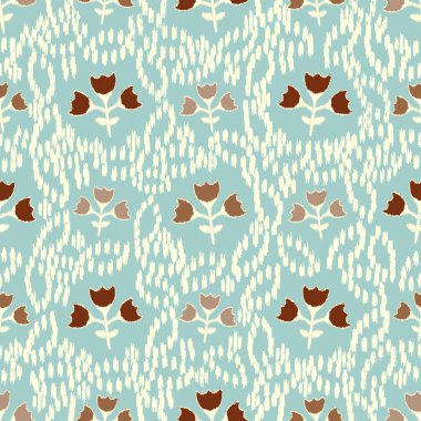 Çiçek süsüsüyle kusursuz soyut desen