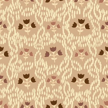 Çiçek süsüsüyle kusursuz soyut desen