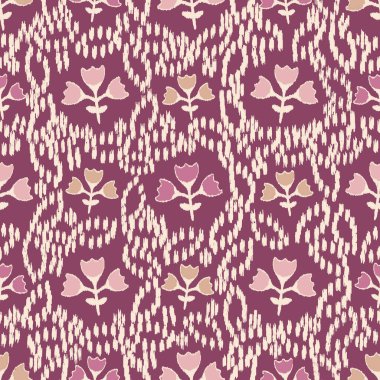 Çiçek süsüsüyle kusursuz soyut desen