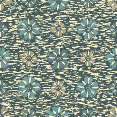 Çiçek süsüsüyle kusursuz soyut desen