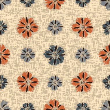 Çiçek süsüsüyle kusursuz soyut desen