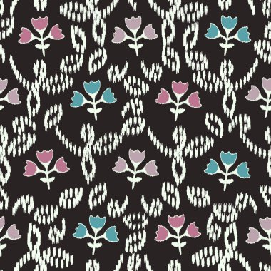 Çiçek süsüsüyle kusursuz soyut desen