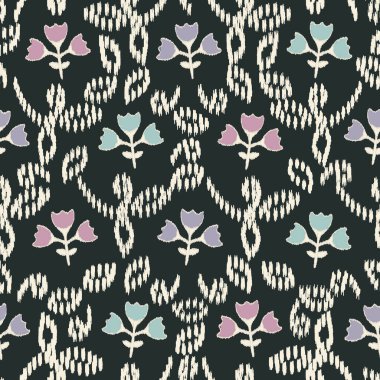 Çiçek süsüsüyle kusursuz soyut desen