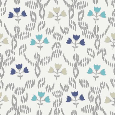 Çiçek süsüsüyle kusursuz soyut desen