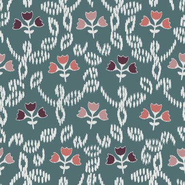 Çiçek süsüsüyle kusursuz soyut desen