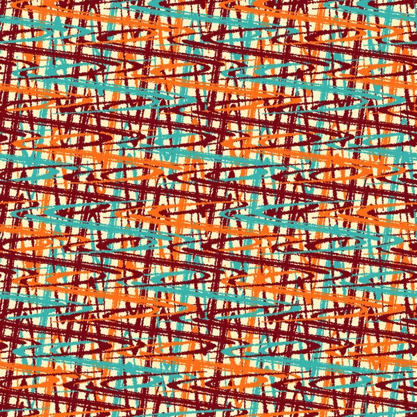 Nahtlose Abstrakte Geometrische Muster Aus Durcheinander Gewürfelten Streifen — Stockvektor