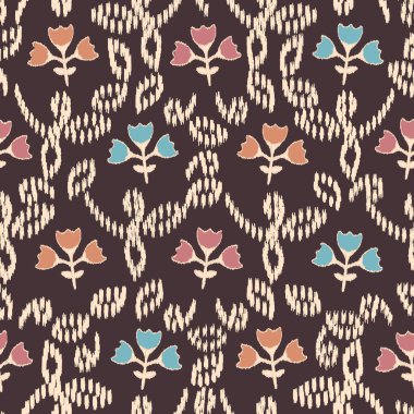 Çiçek süsüsüyle kusursuz soyut desen