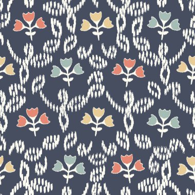 Çiçek süsüsüyle kusursuz soyut desen