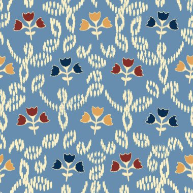 Çiçek süsüsüyle kusursuz soyut desen