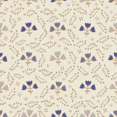 Çiçek süsüsüyle kusursuz soyut desen