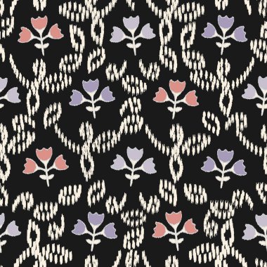 Çiçek süsüsüyle kusursuz soyut desen