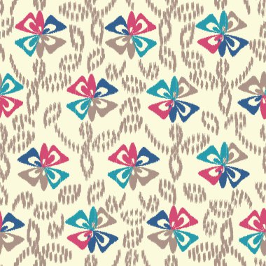 Çiçek süsüsüyle kusursuz soyut desen