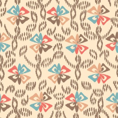 Çiçek süsüsüyle kusursuz soyut desen