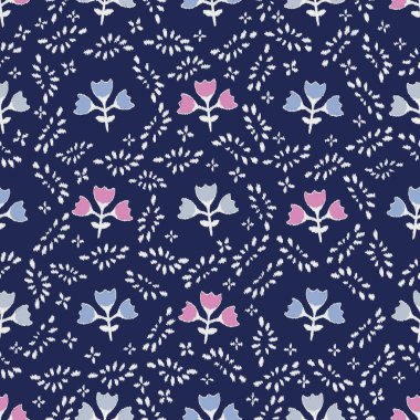 Çiçek süsüsüyle kusursuz soyut desen