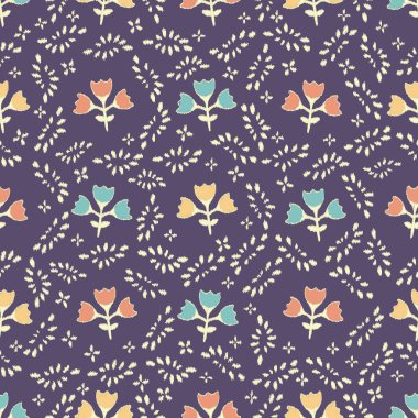 Çiçek süsüsüyle kusursuz soyut desen