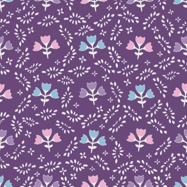 Çiçek süsüsüyle kusursuz soyut desen