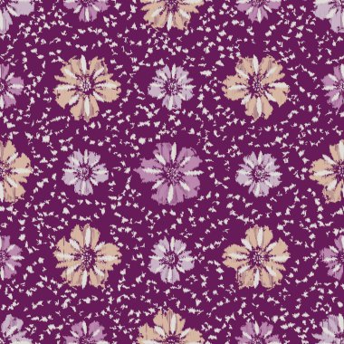 Çiçek süsüsüyle kusursuz soyut desen