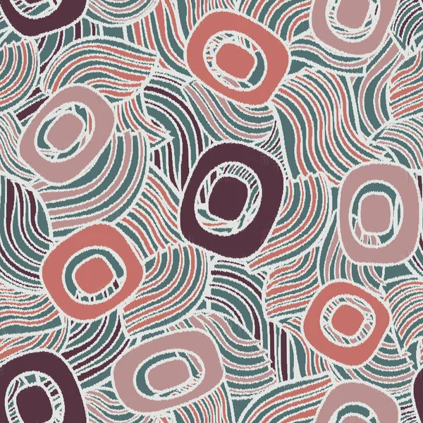 Geometrik şekilleri ve karmaşık çizgileri olan kusursuz soyut desen