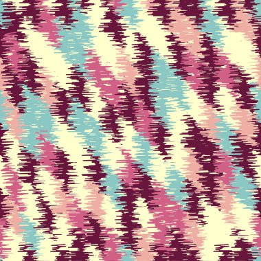 Renkli vuruşların görüntüsüyle karalama biçiminde kusursuz soyut desen. 