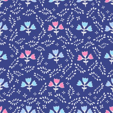 Çiçek süsüsüyle kusursuz soyut desen